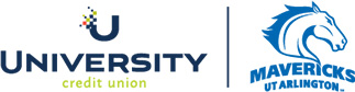 UT Arlington Athletics and University Credit Union Logos